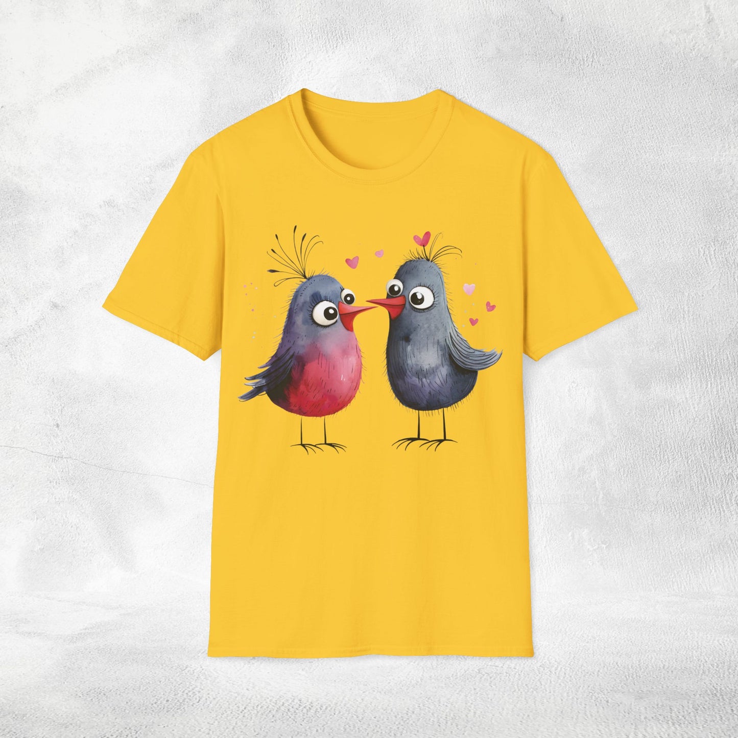 Unisex couples T-Shirt lovebird