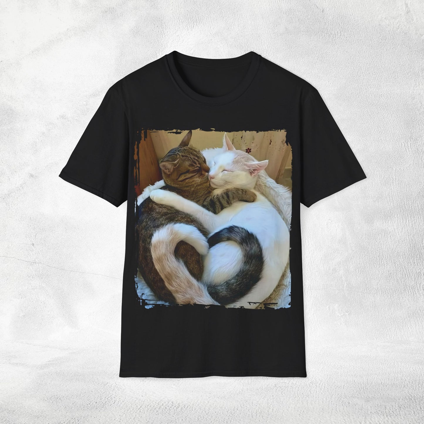 Unisex couples T-Shirt cats