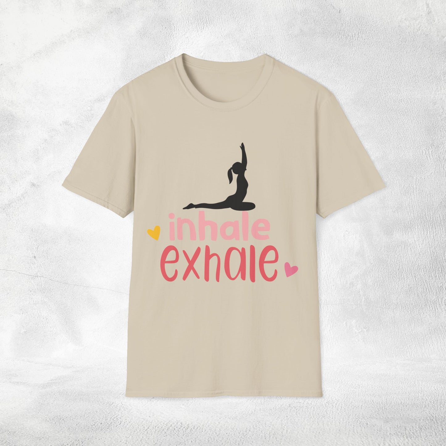 Women's yoga shirt inhale exhale
