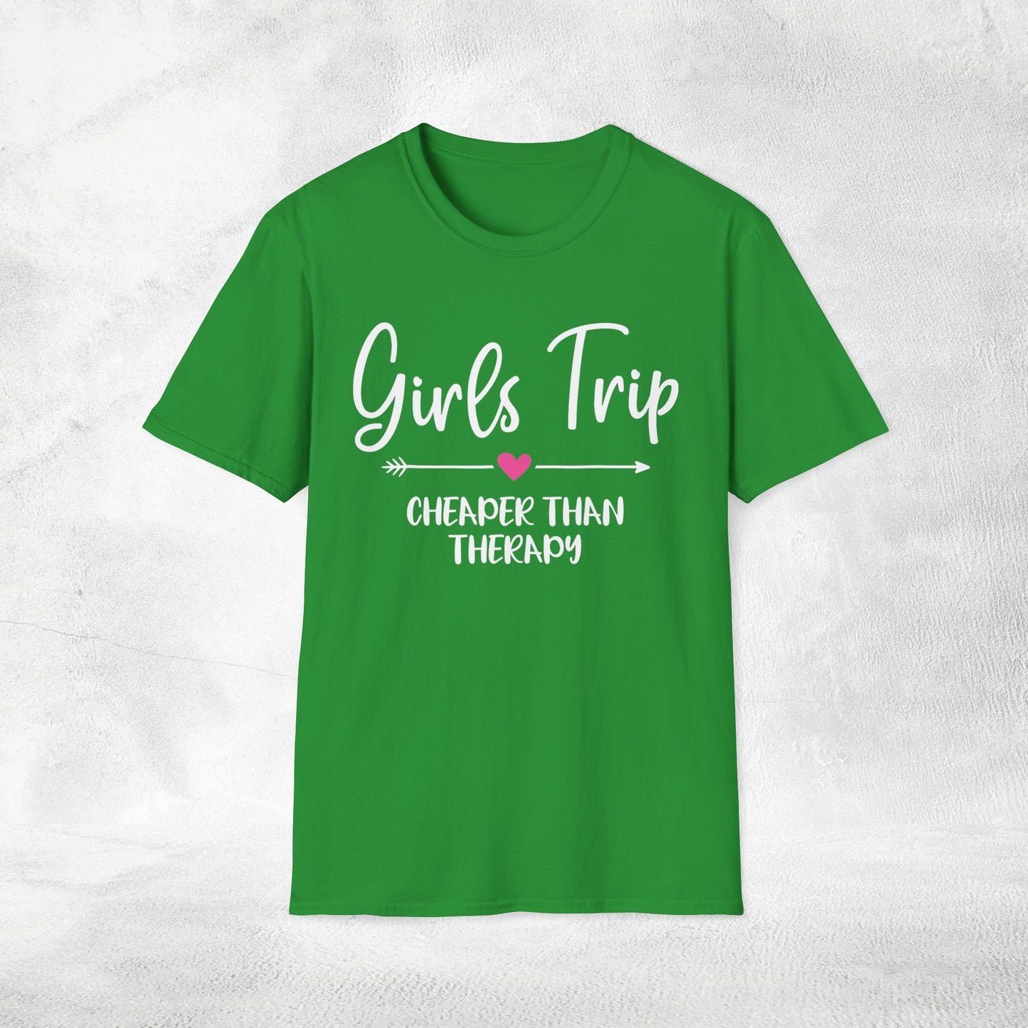 women shirt girls trip cheaper than therapy