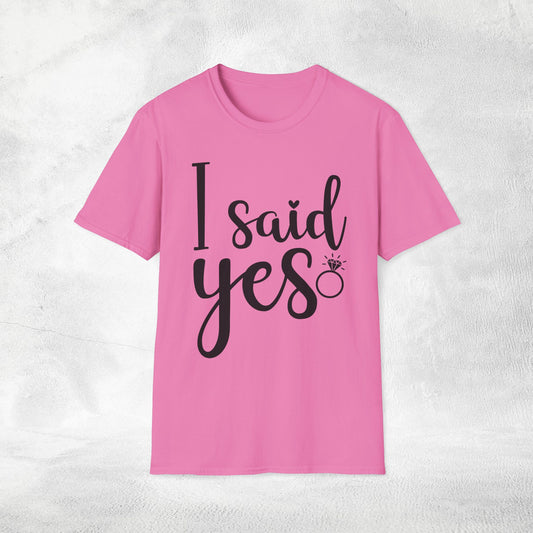 Women's T-Shirt i said yes bachelorette party