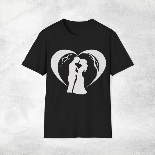 Unisex couples T-Shirt heart