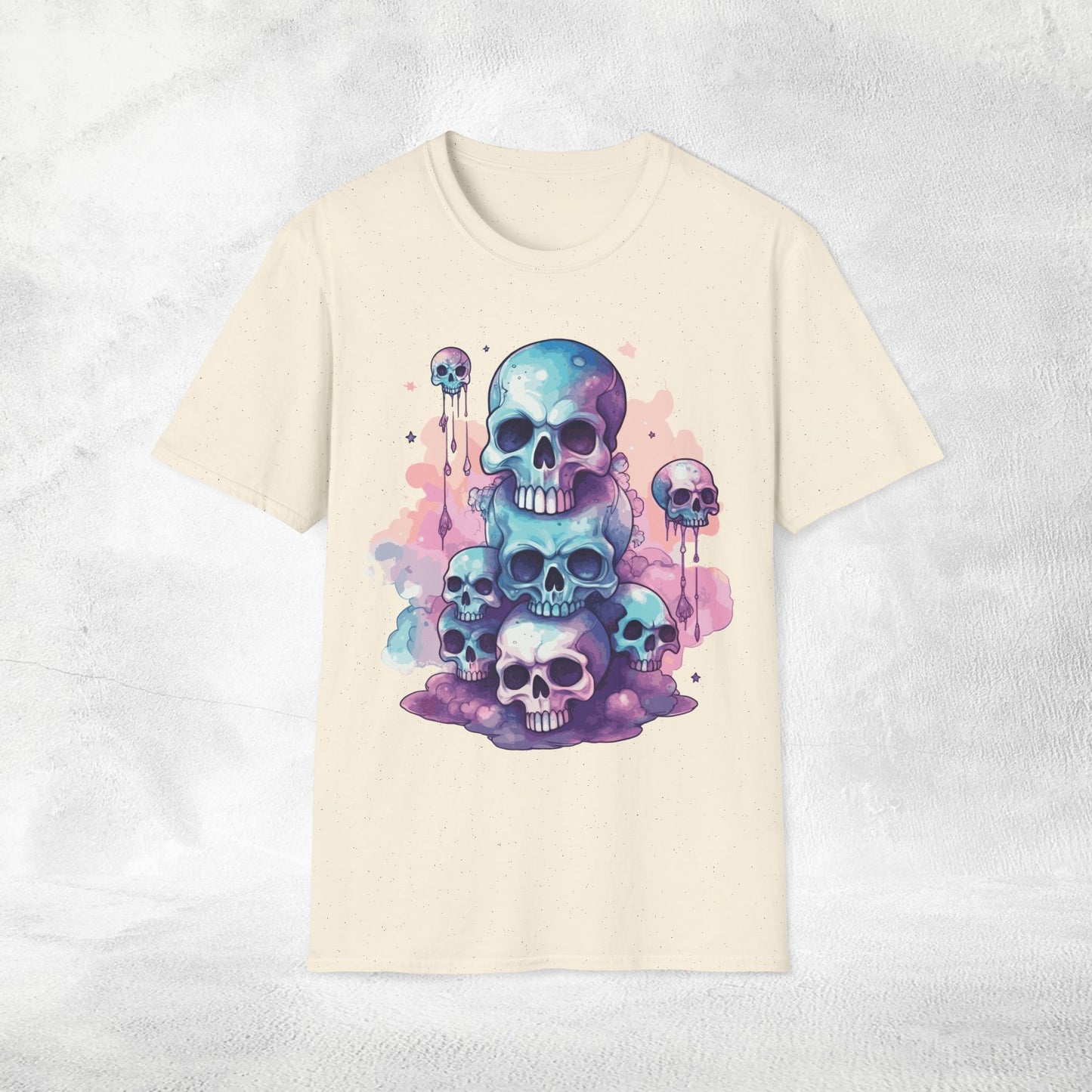 Unisex Gothic Shirt Pastel Skull