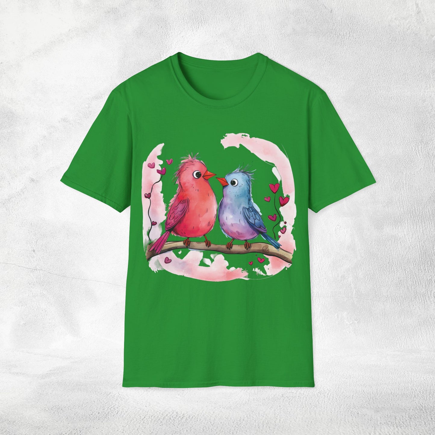 Unisex couples T-Shirt lovebird