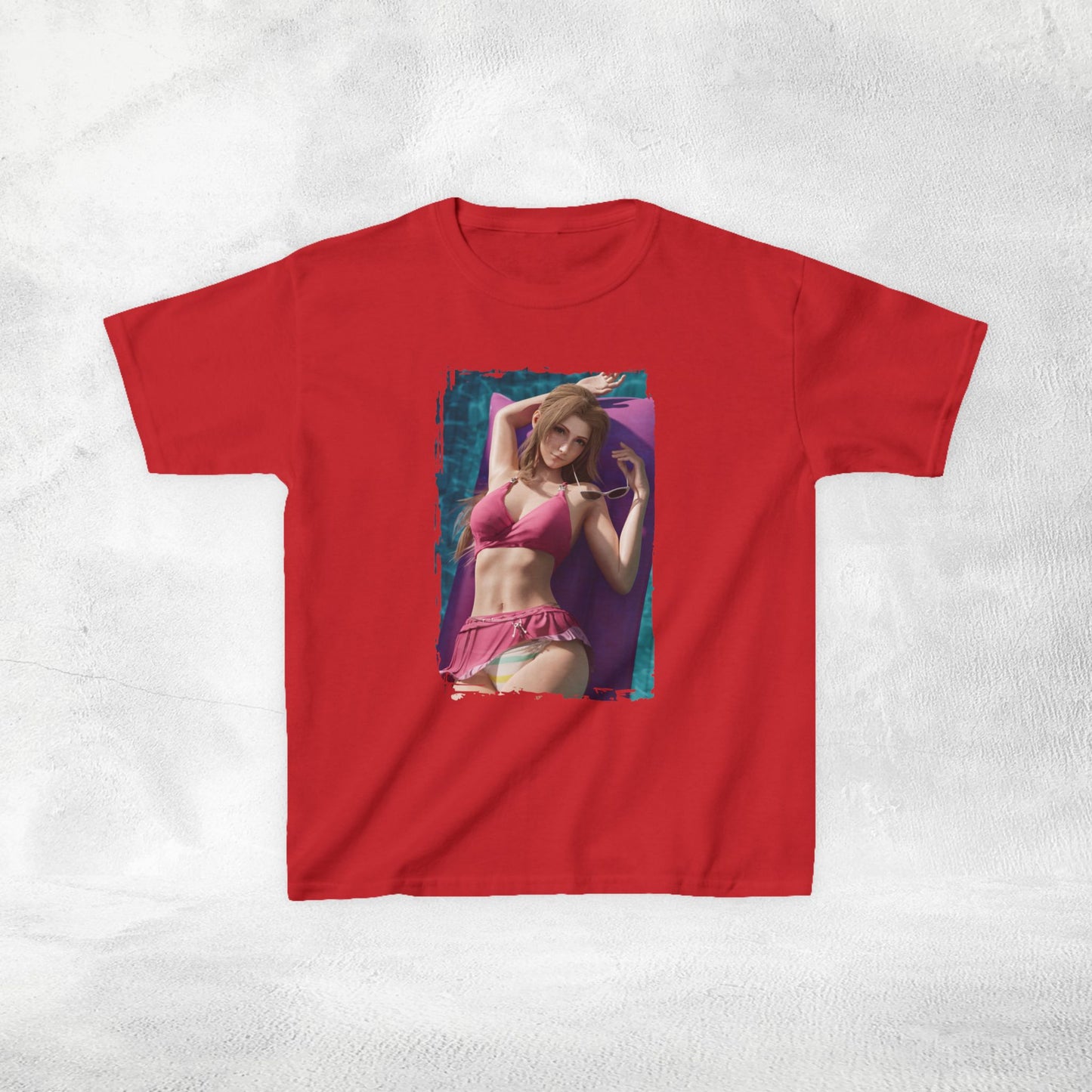 Kids  gaming shirt Final Fantasy Aerith Swimsuit