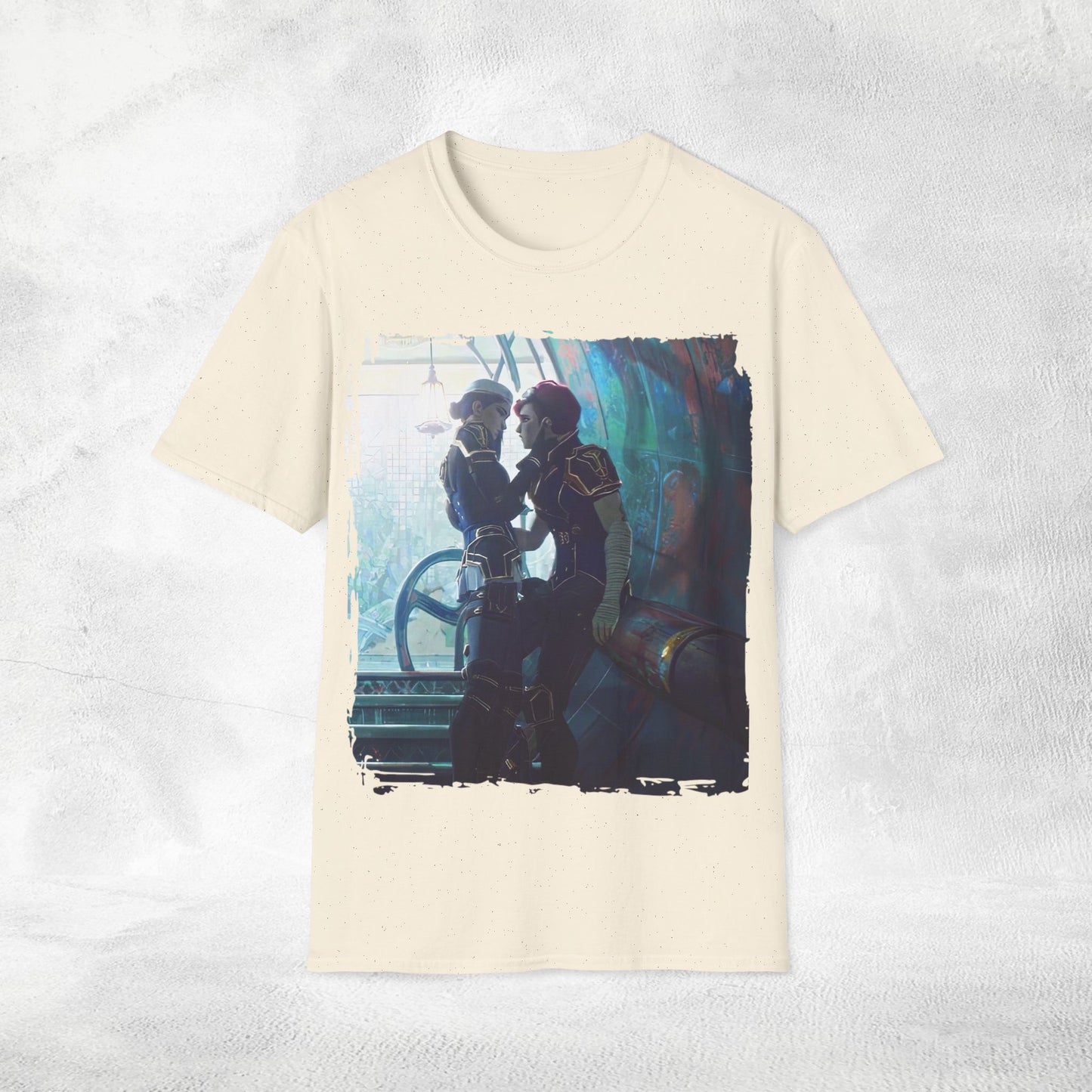Unisex Gaming shirt Arcane Series LOL Caitlyn and Vi