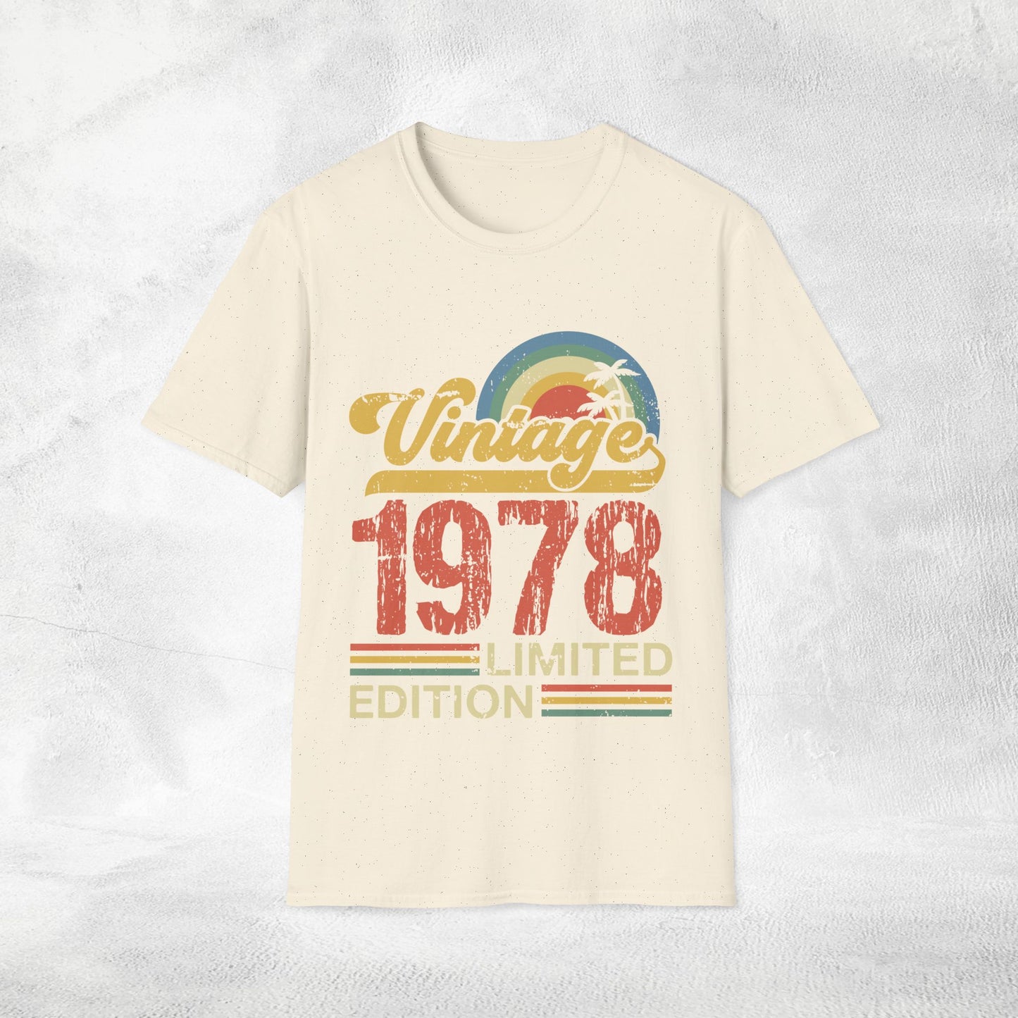 Unisex year of birth shirt 1978