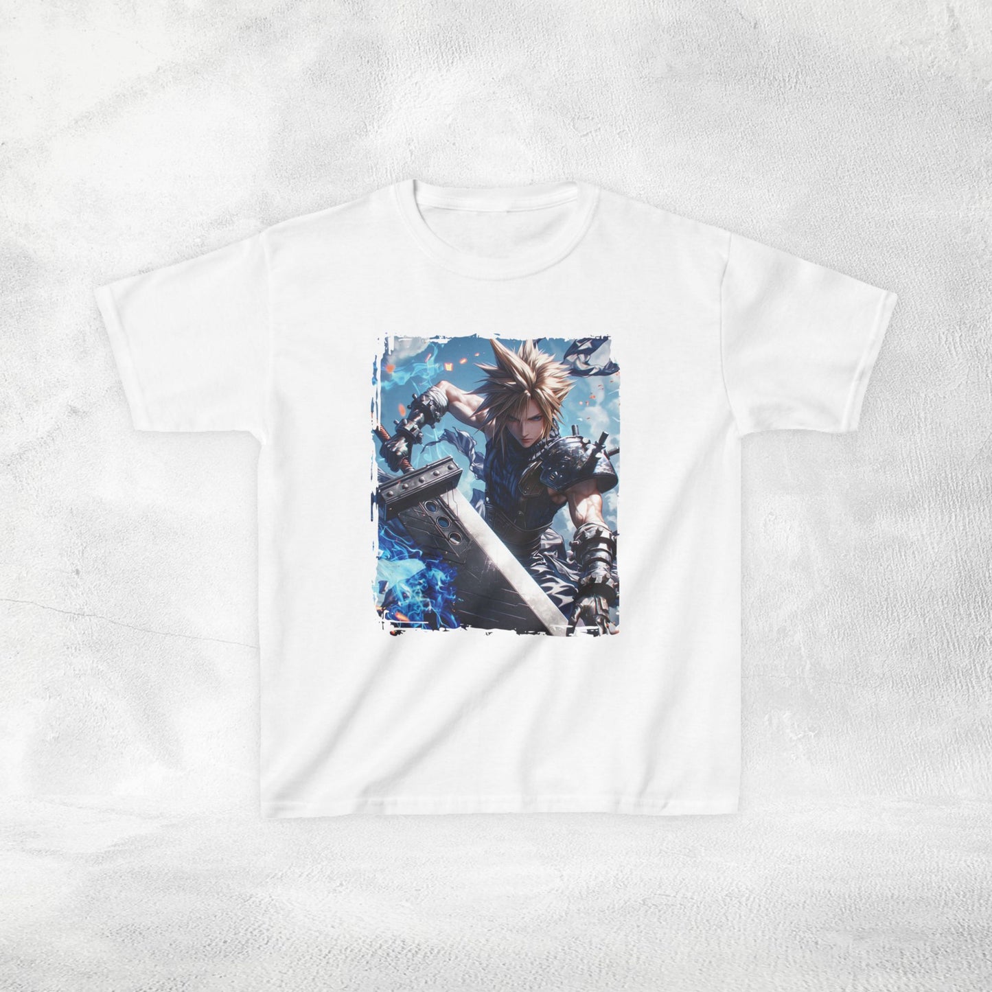 Kids  gaming shirt Final Fantasy Cloud Strife