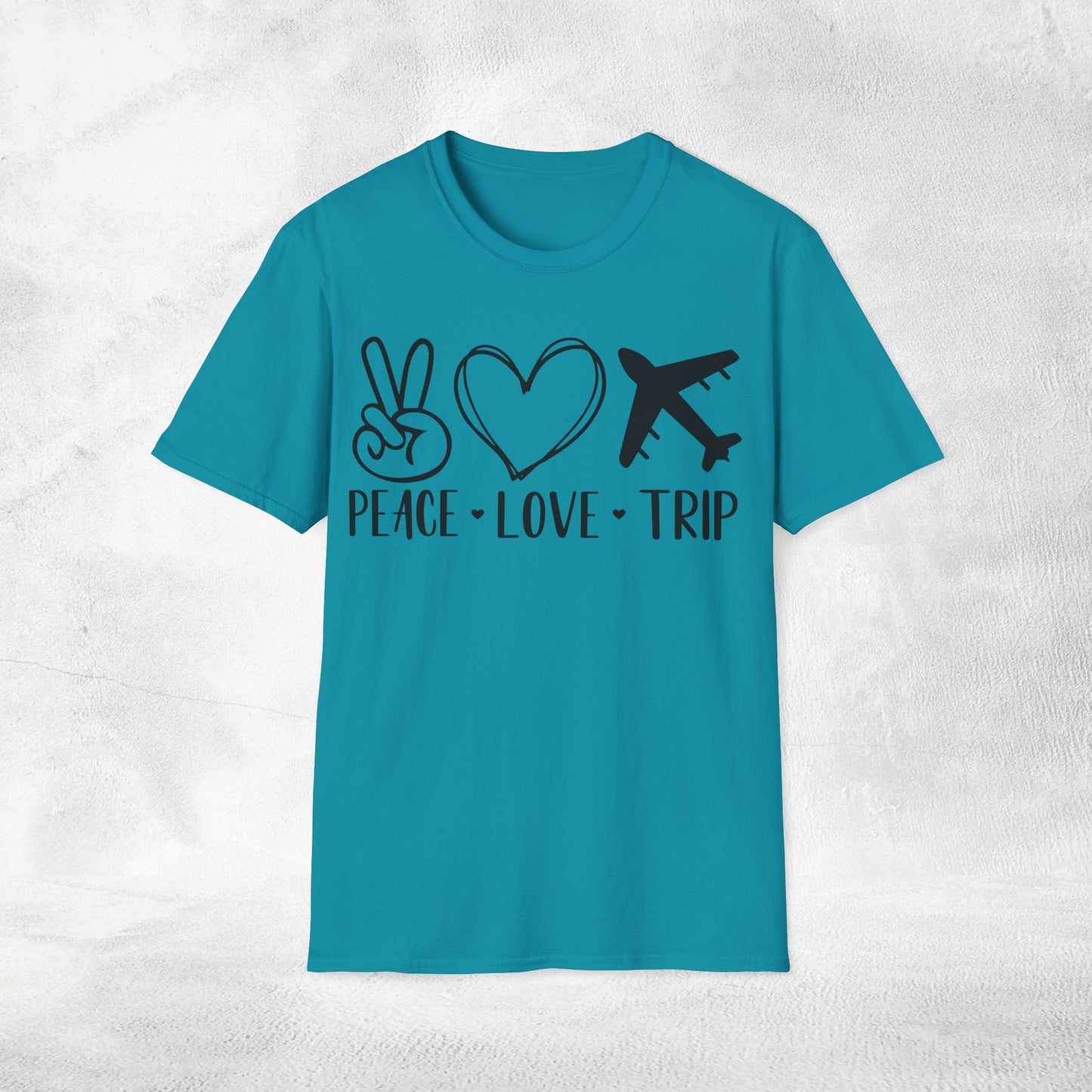 womens shirt peace love trip