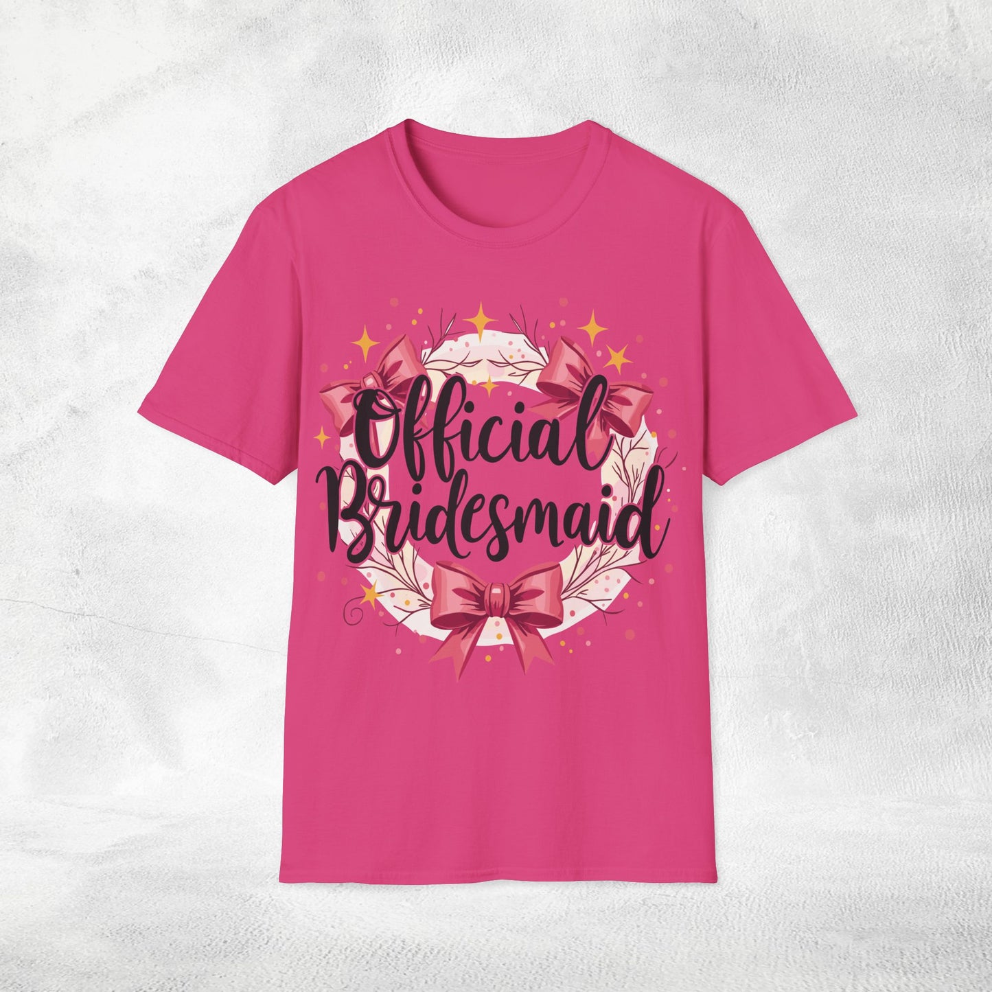 Women T-Shirt Official Bridesmaid bachelorette party