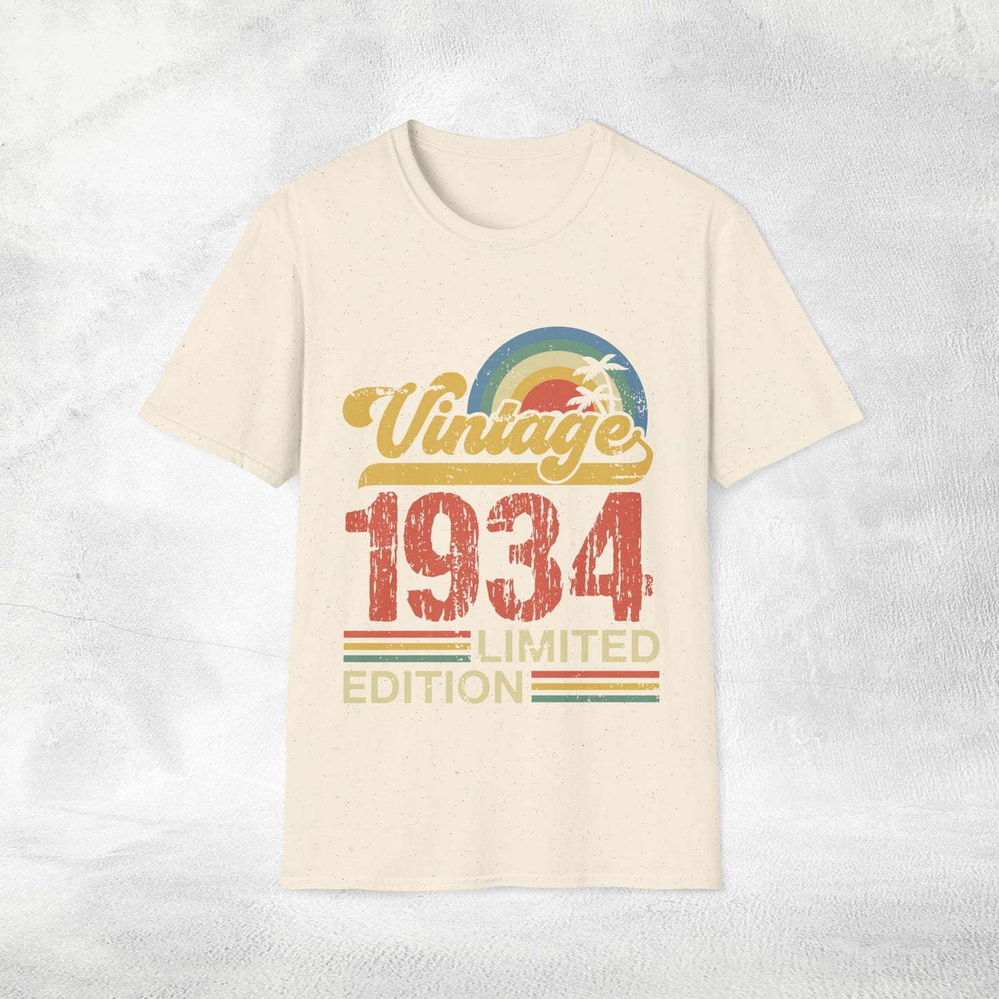 Unisex year of birth shirt 1934