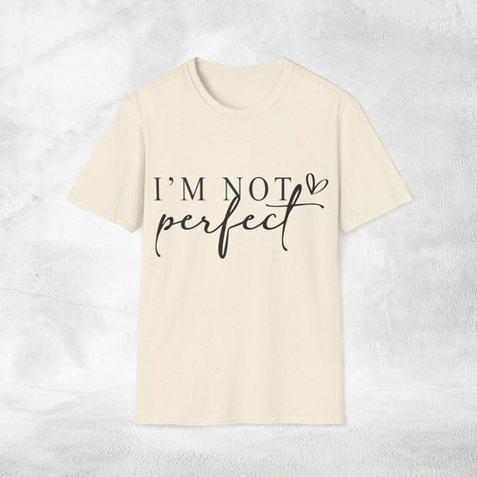 Women's Slogan T-shirt i'm not perfect