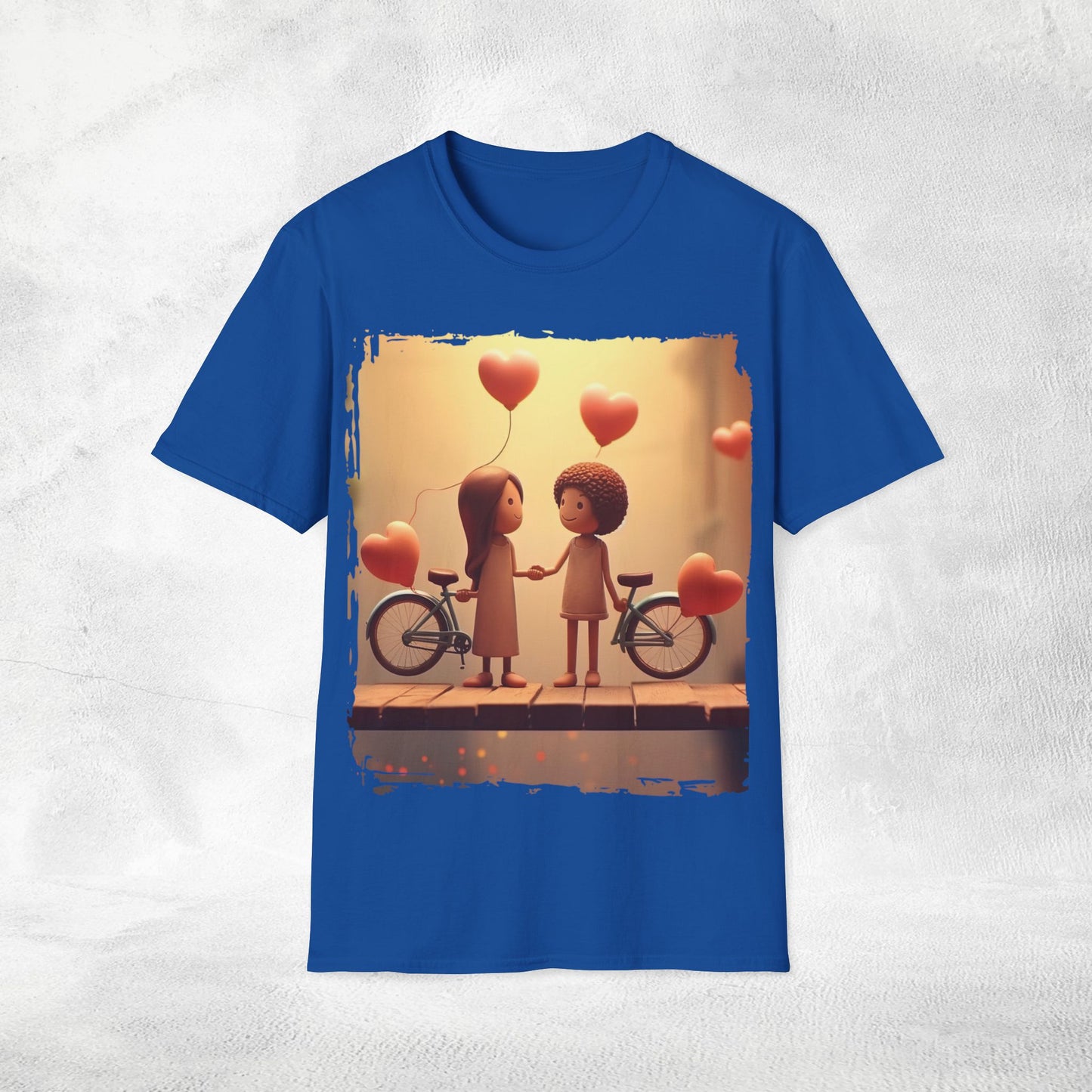 Unisex couples T-Shirt hearts