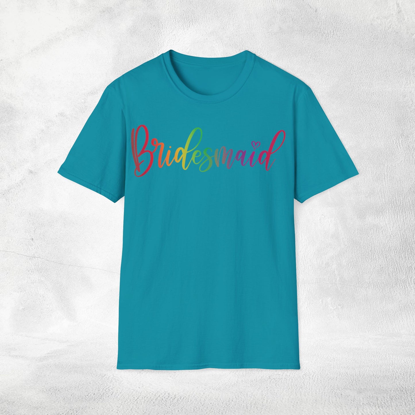 Women's T-Shirt Bridesmaid bachelorette party Rainbow LGBTQ+ Edition
