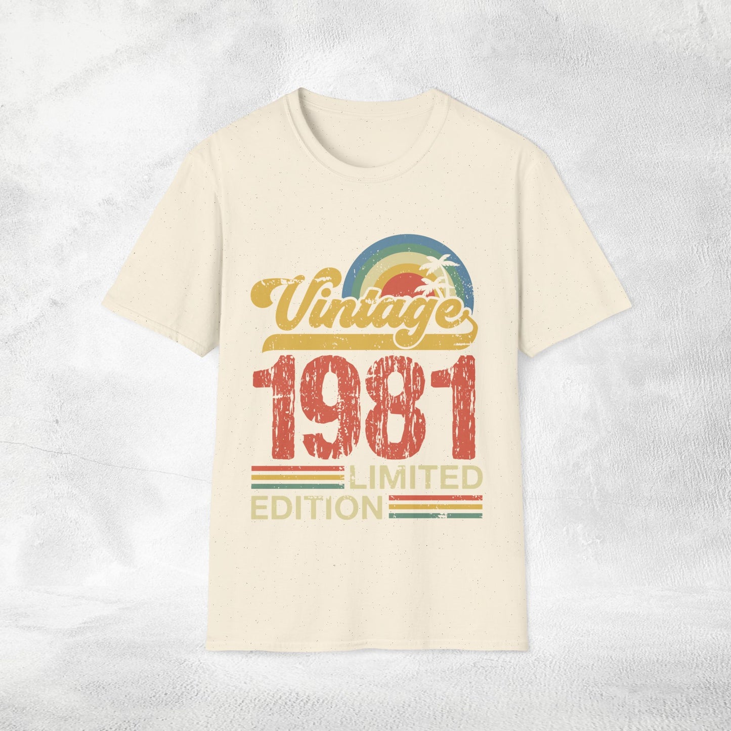 Unisex year of birth shirt 1981
