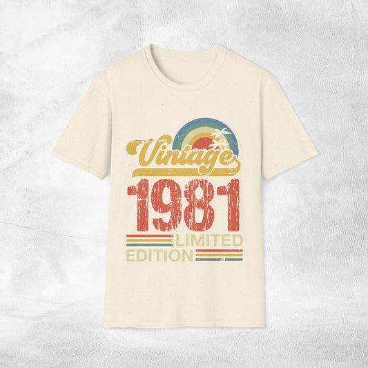 Unisex year of birth shirt 1981