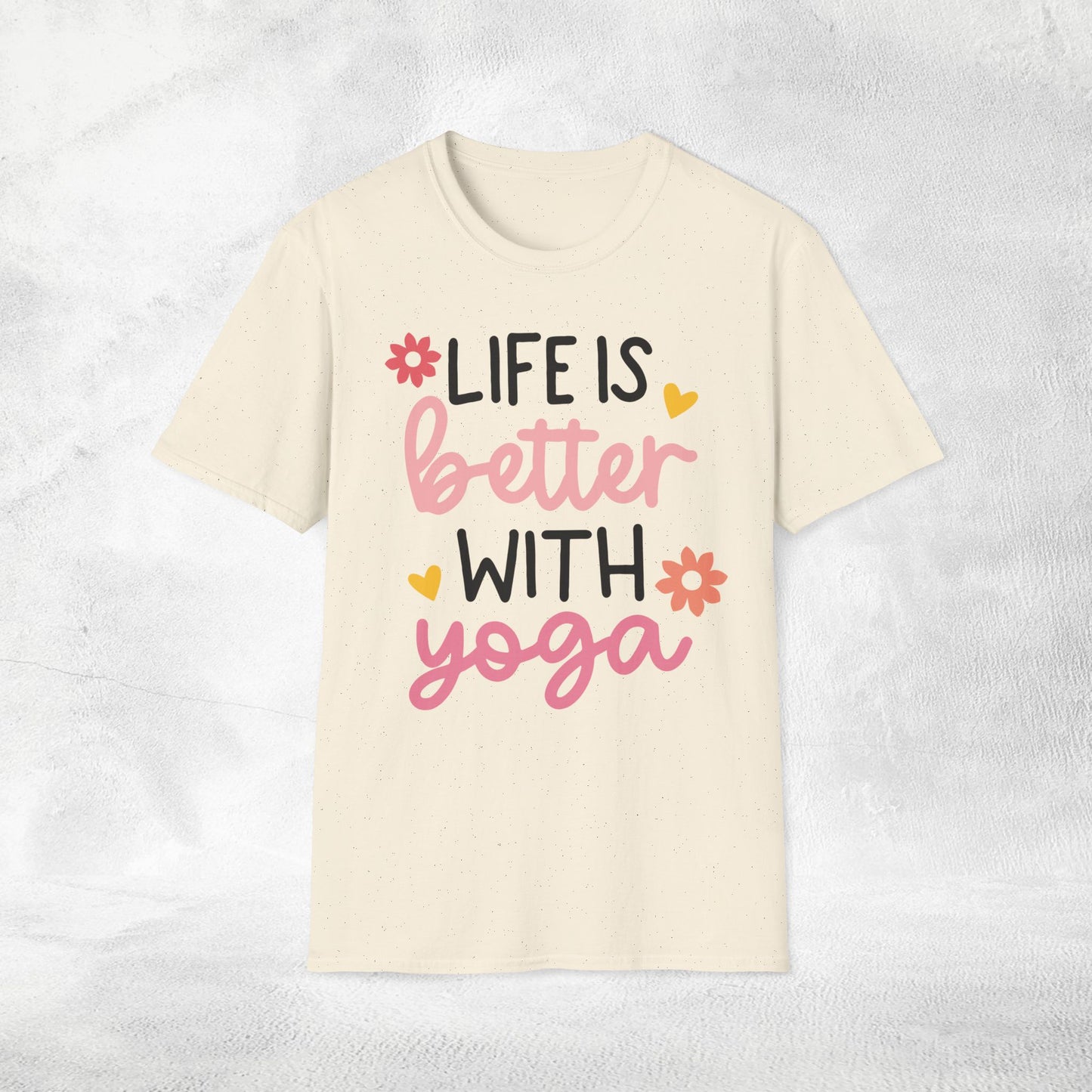 Women's yoga shirt life is better with yoga