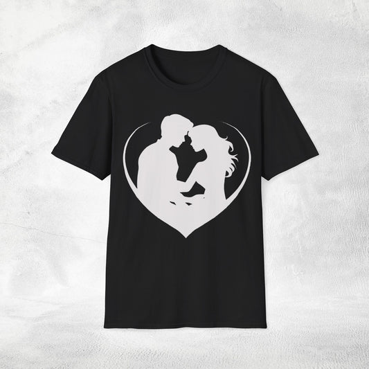 Unisex couples T-Shirt heart