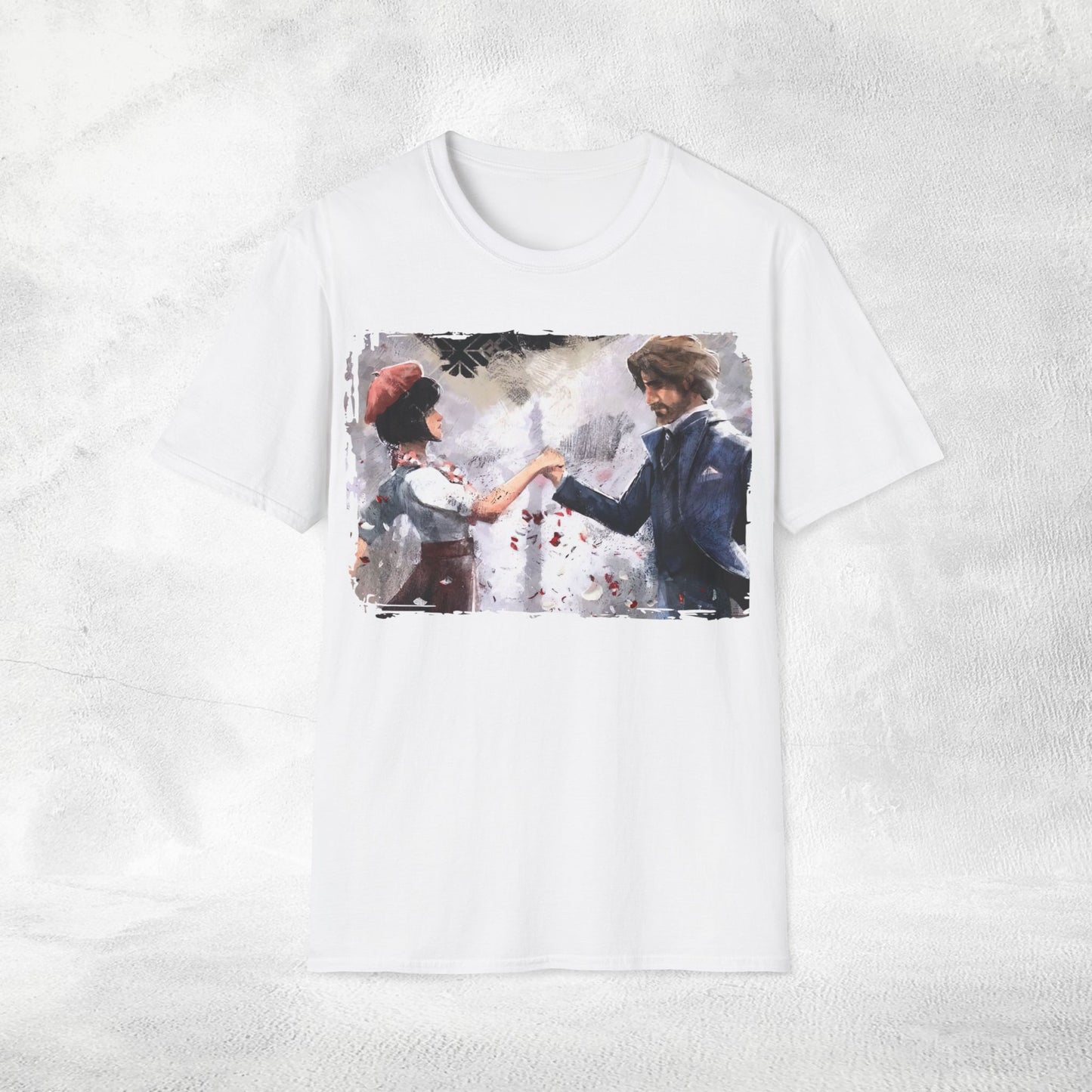 Unisex gaming shirt Expedition 33 Gustave and Sophie