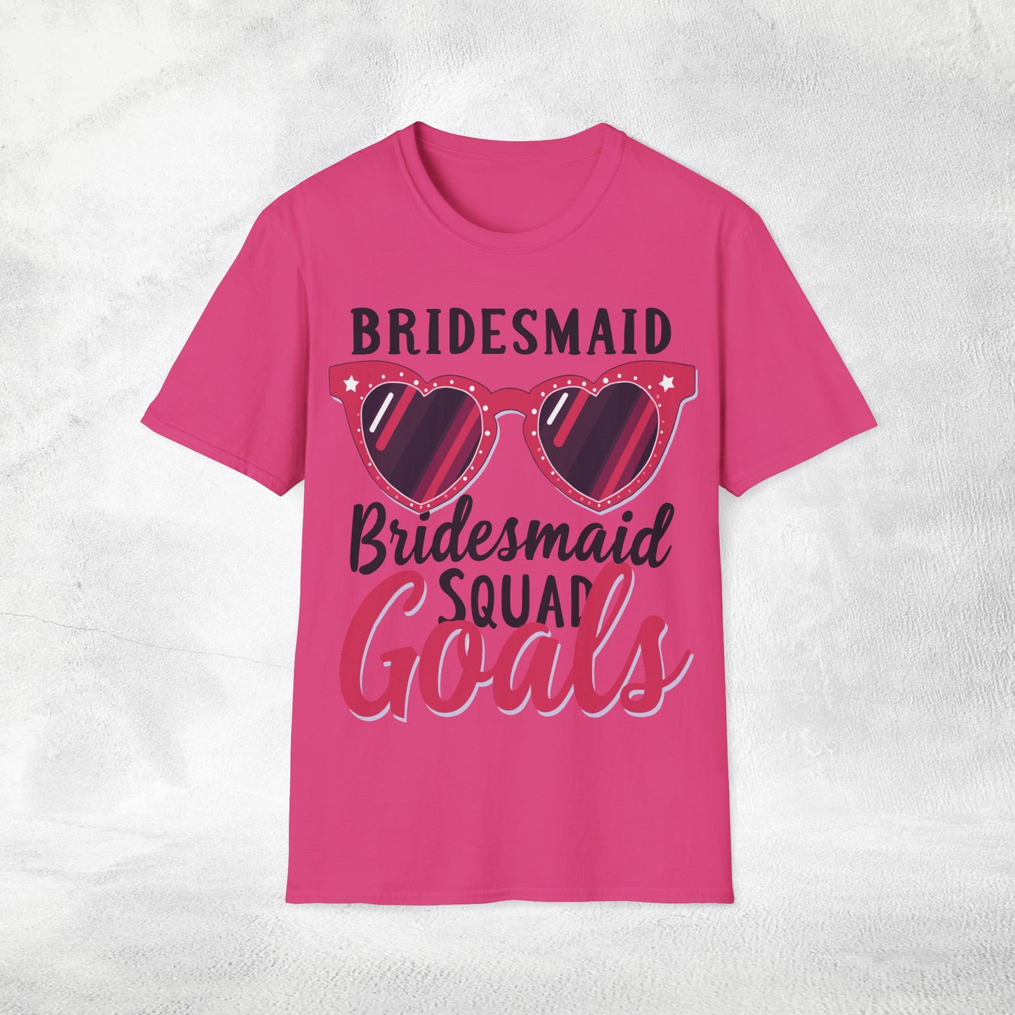 Women's T-Shirt Bridesmaid Squad Goals bachelorette party