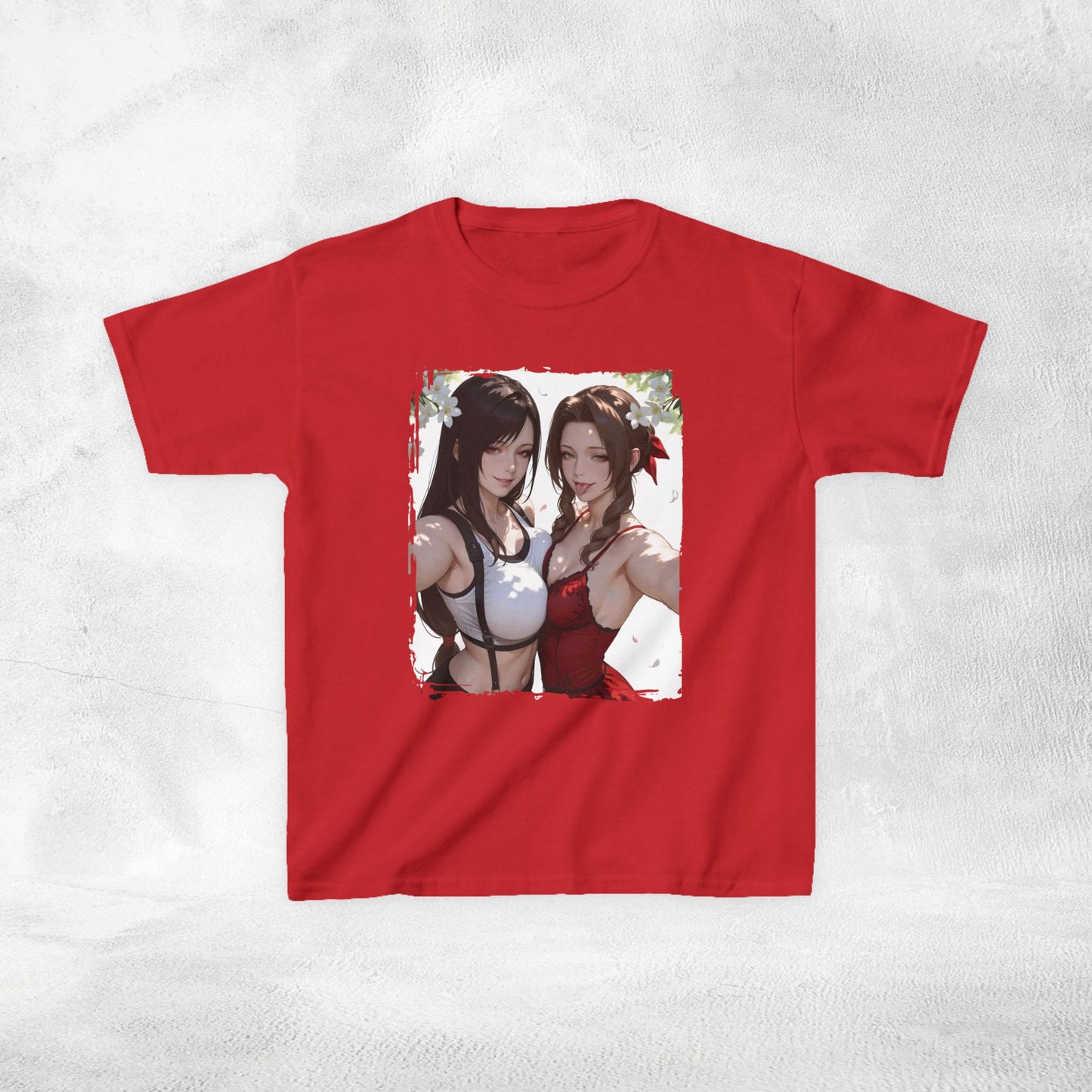 Kids gaming shirt Final Fantasy Tifa Lockhart and Aerith Gainsborough