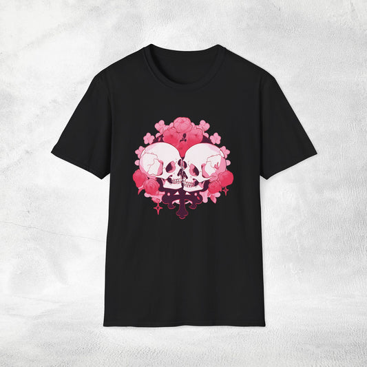 Copy of Unisex Gothic Shirt Pastel Skulls