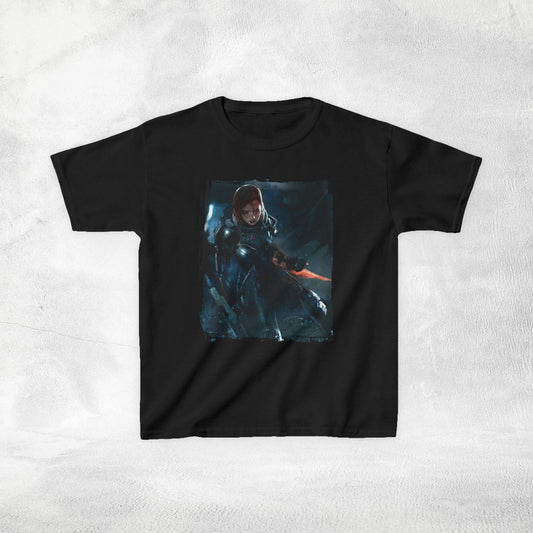 Kids gaming shirt Mass Effect Shepard