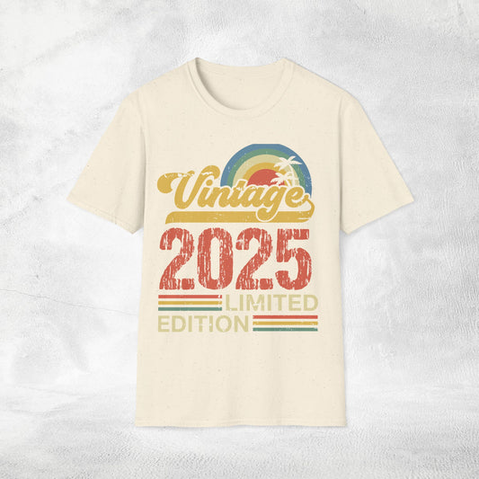 Unisex year of birth shirt 2025