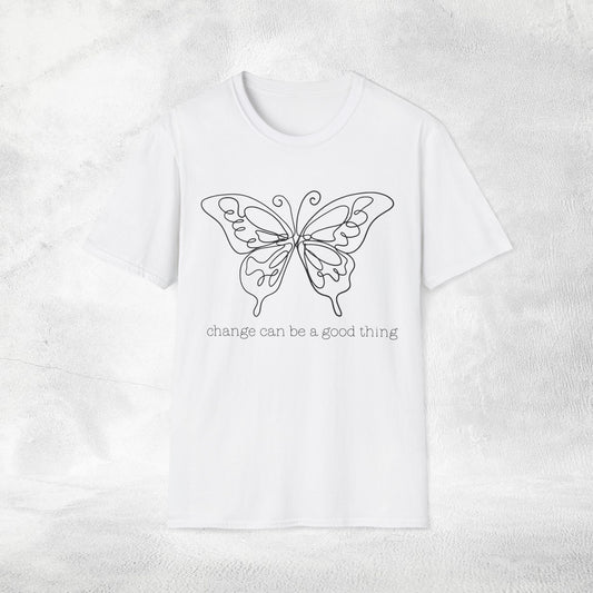 Women's Slogan T-shirt change can be a good thing