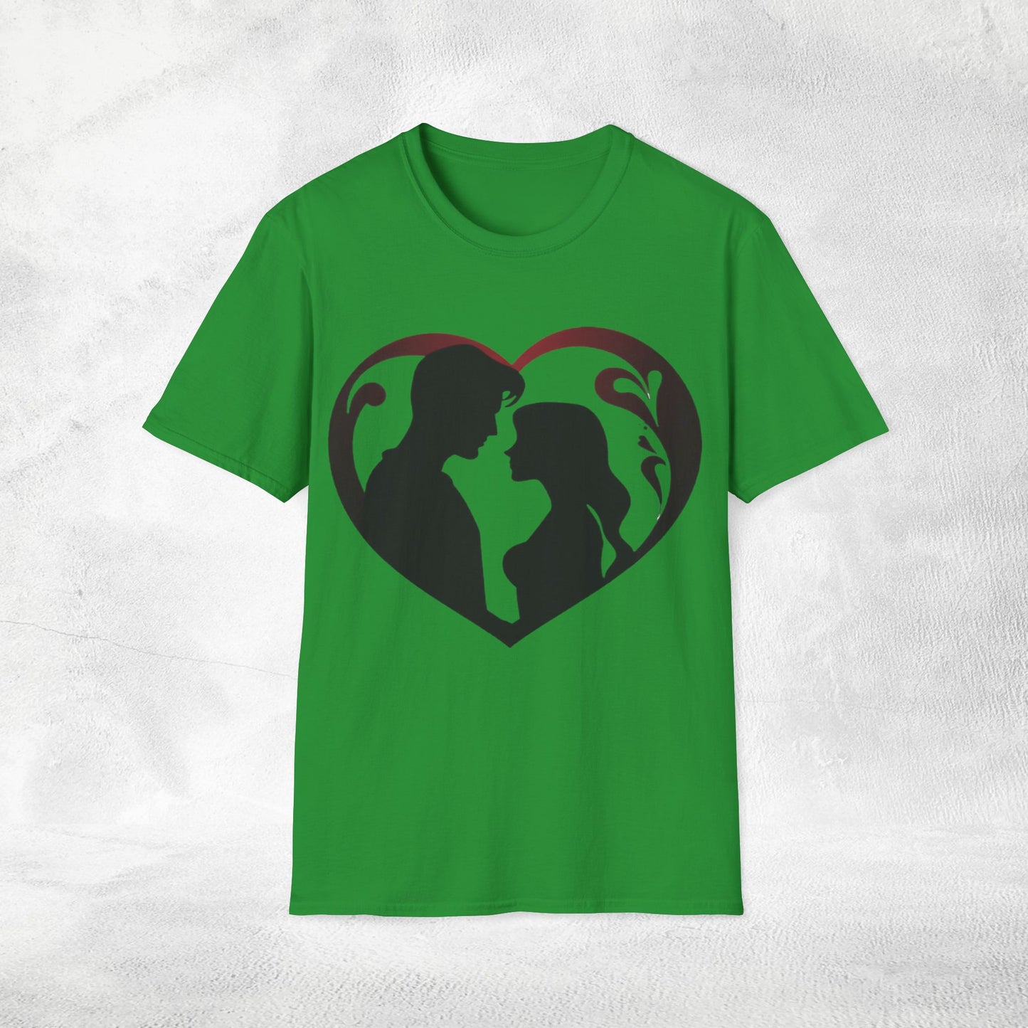 Unisex couples T-Shirt heart