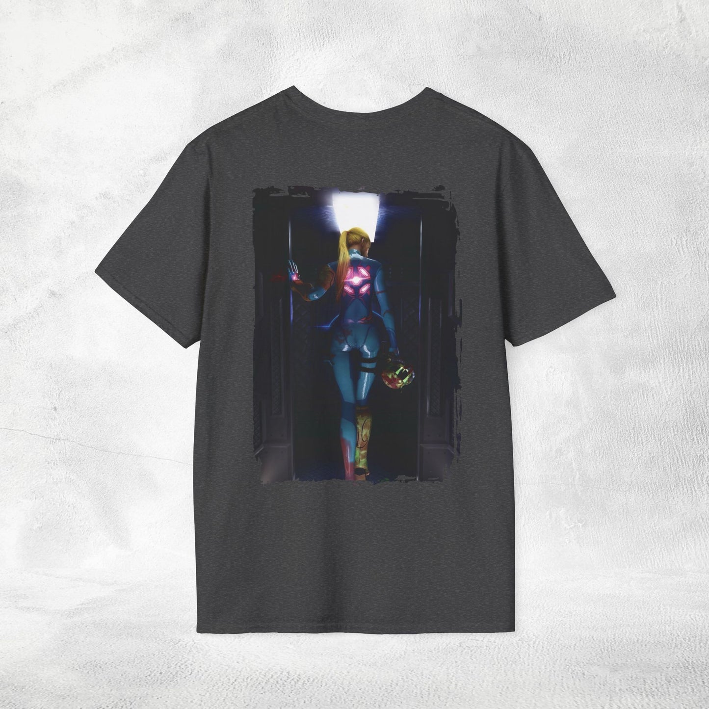 Unisex gaming shirt Samus Aran BACKPRINT