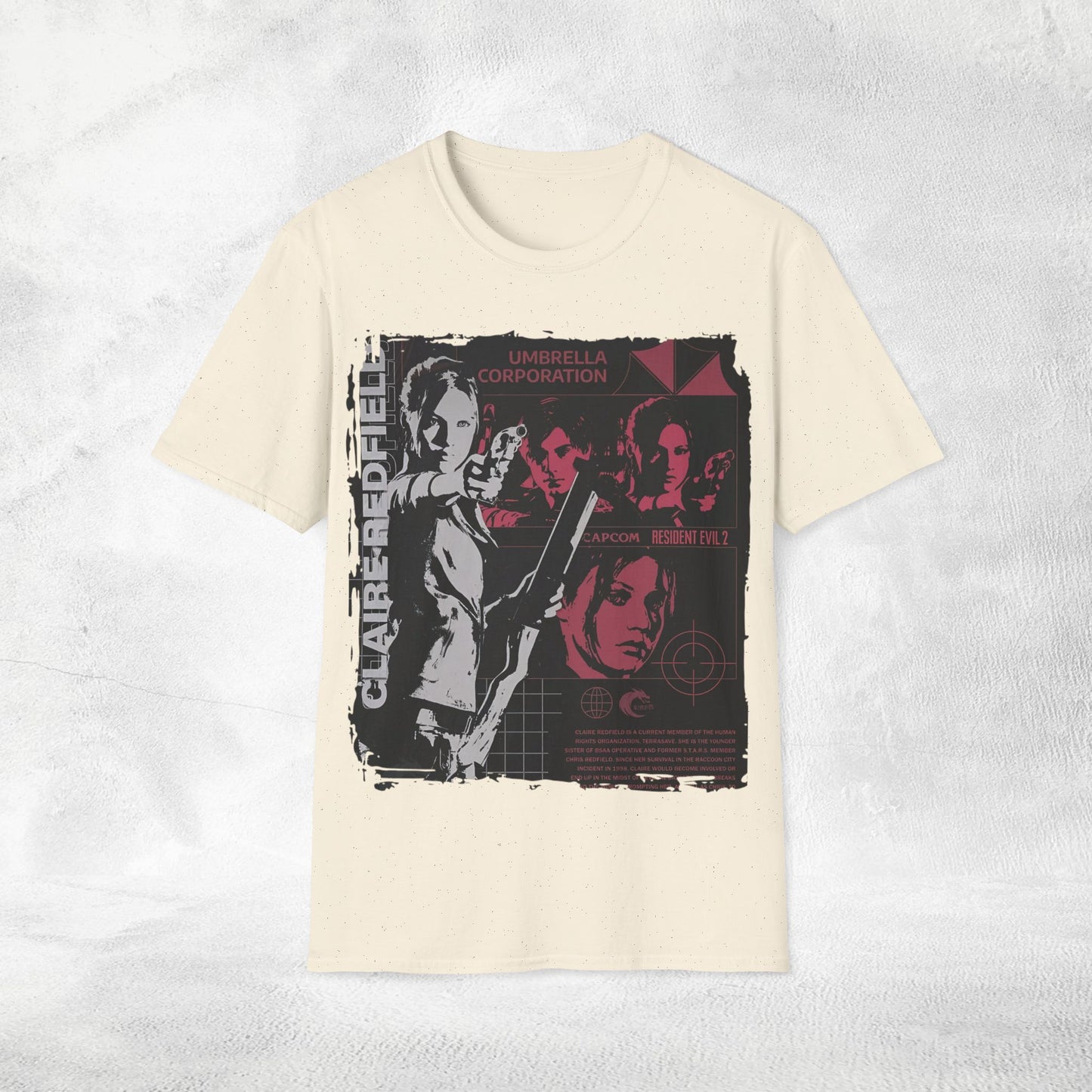 Unisex gaming shirt Resident Evil Claire Redfield