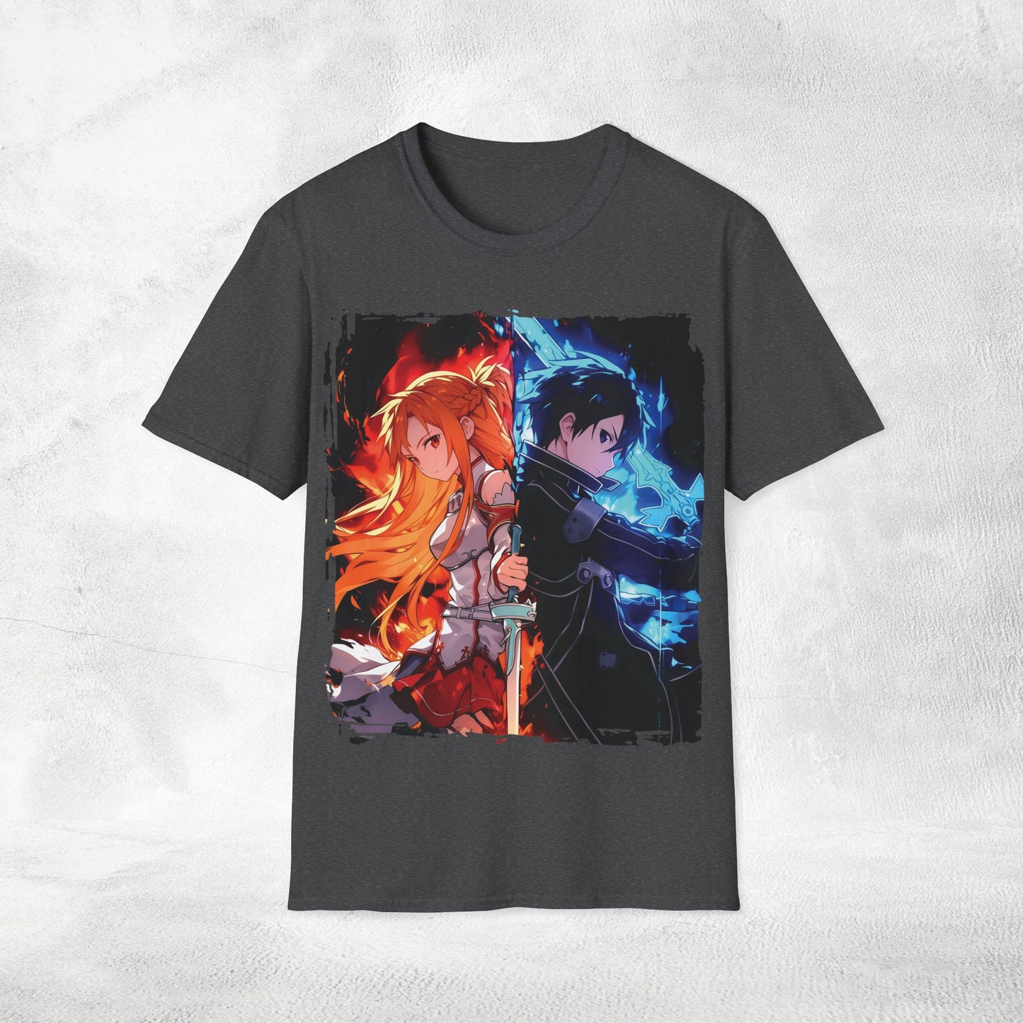 Unisex anime shirt Kazuto Kirigaya / Kirito and Asuna Yuuki