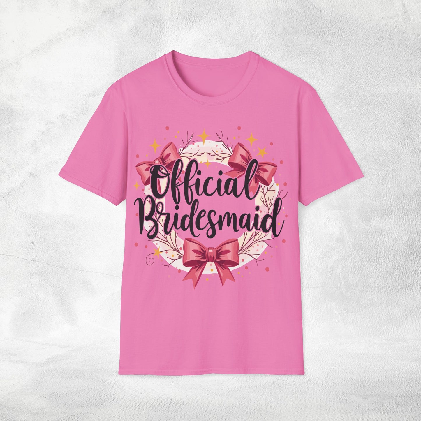 Women T-Shirt Official Bridesmaid bachelorette party