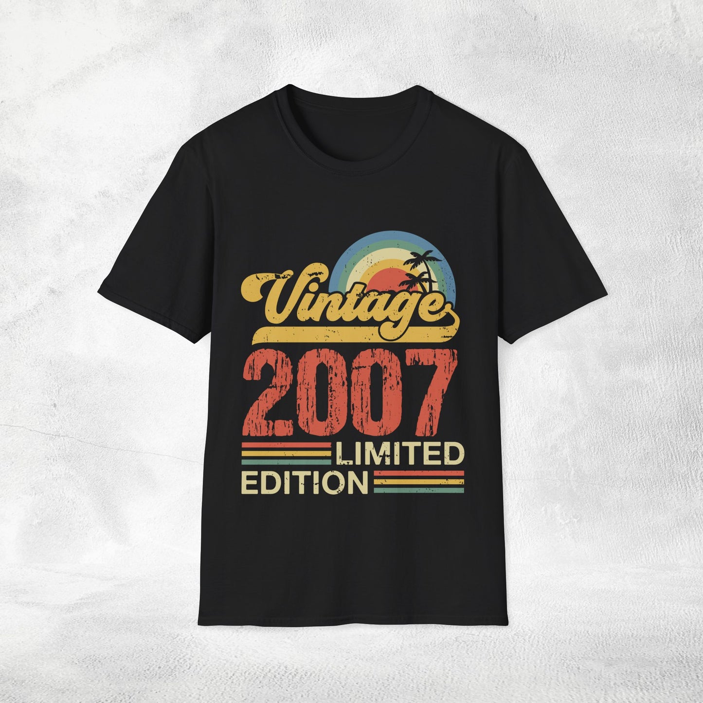 Unisex year of birth shirt 2007