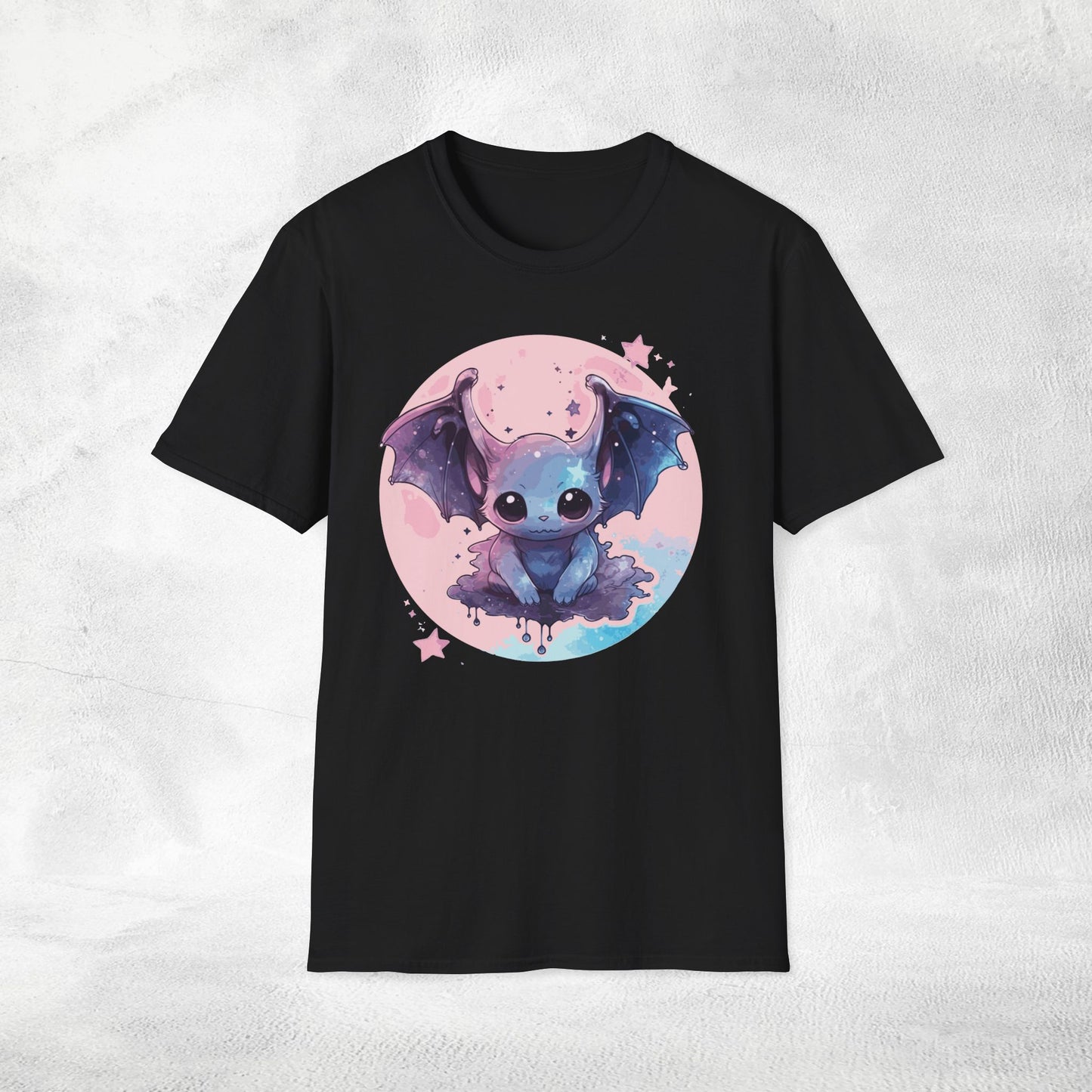 Unisex Gothic Shirt Pastel Bat