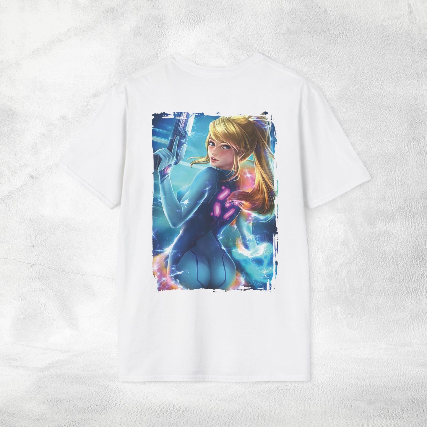 Unisex Gaming shirt Samus Aran BACKPRINT