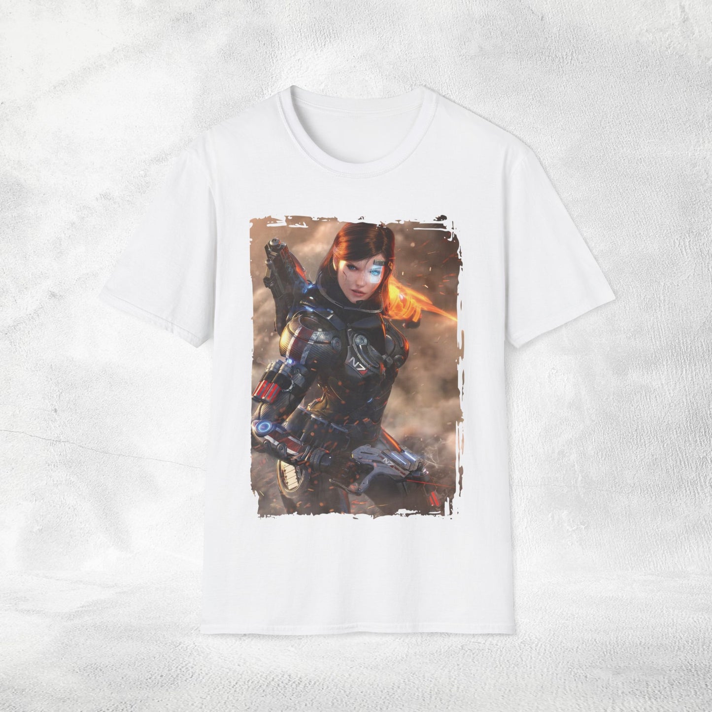 Unisex gaming shirt Mass Effect Shepard