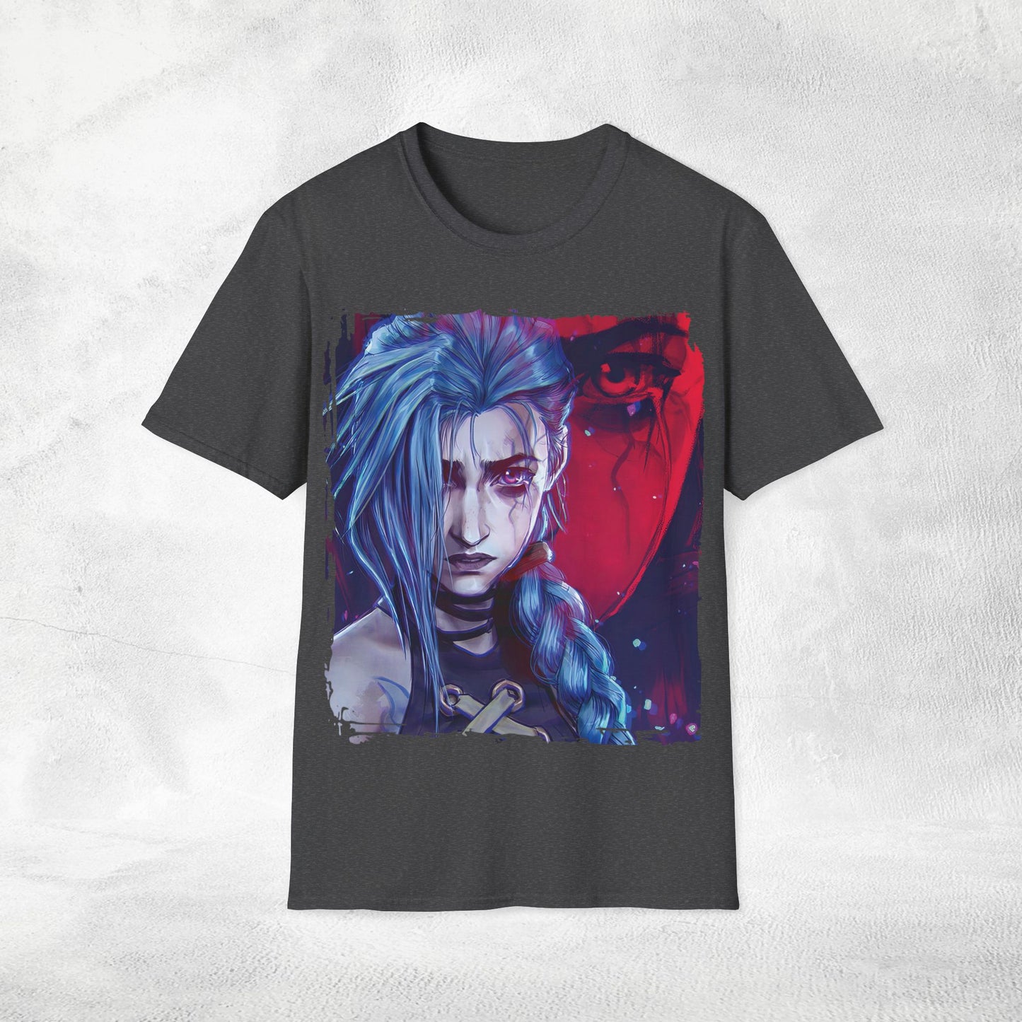 Unisex Gaming shirt Arcane Series LOL Jinx