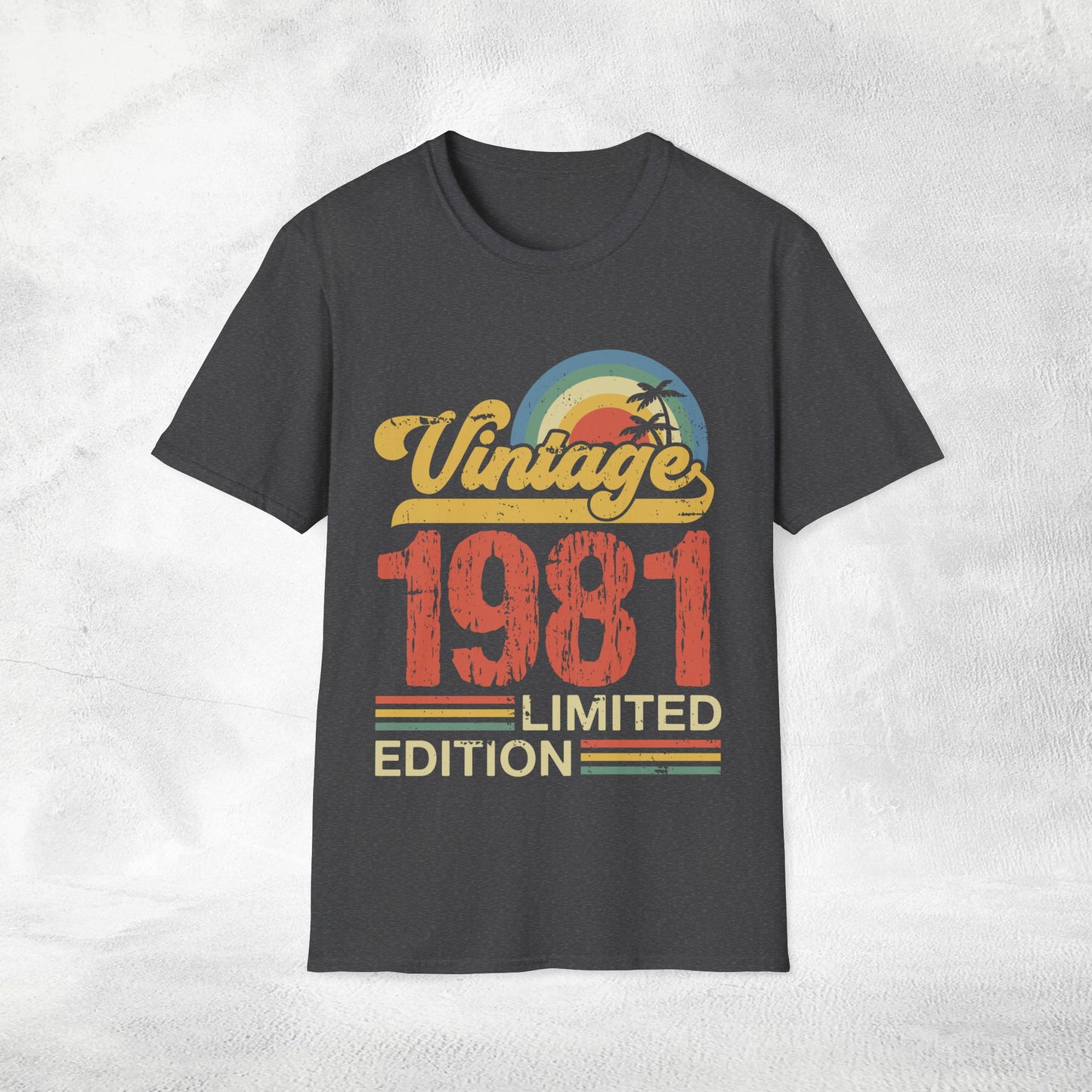 Unisex year of birth shirt 1981