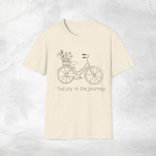 Women's Slogan T-shirt find joy in the journey