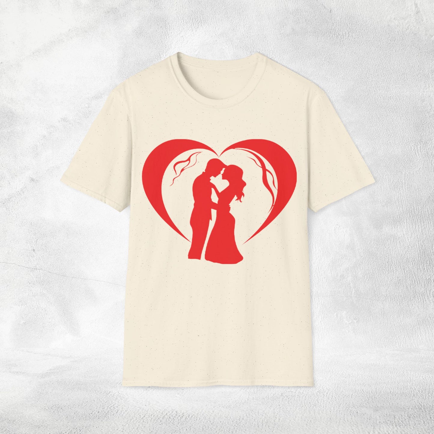 Unisex couples T-Shirt heart