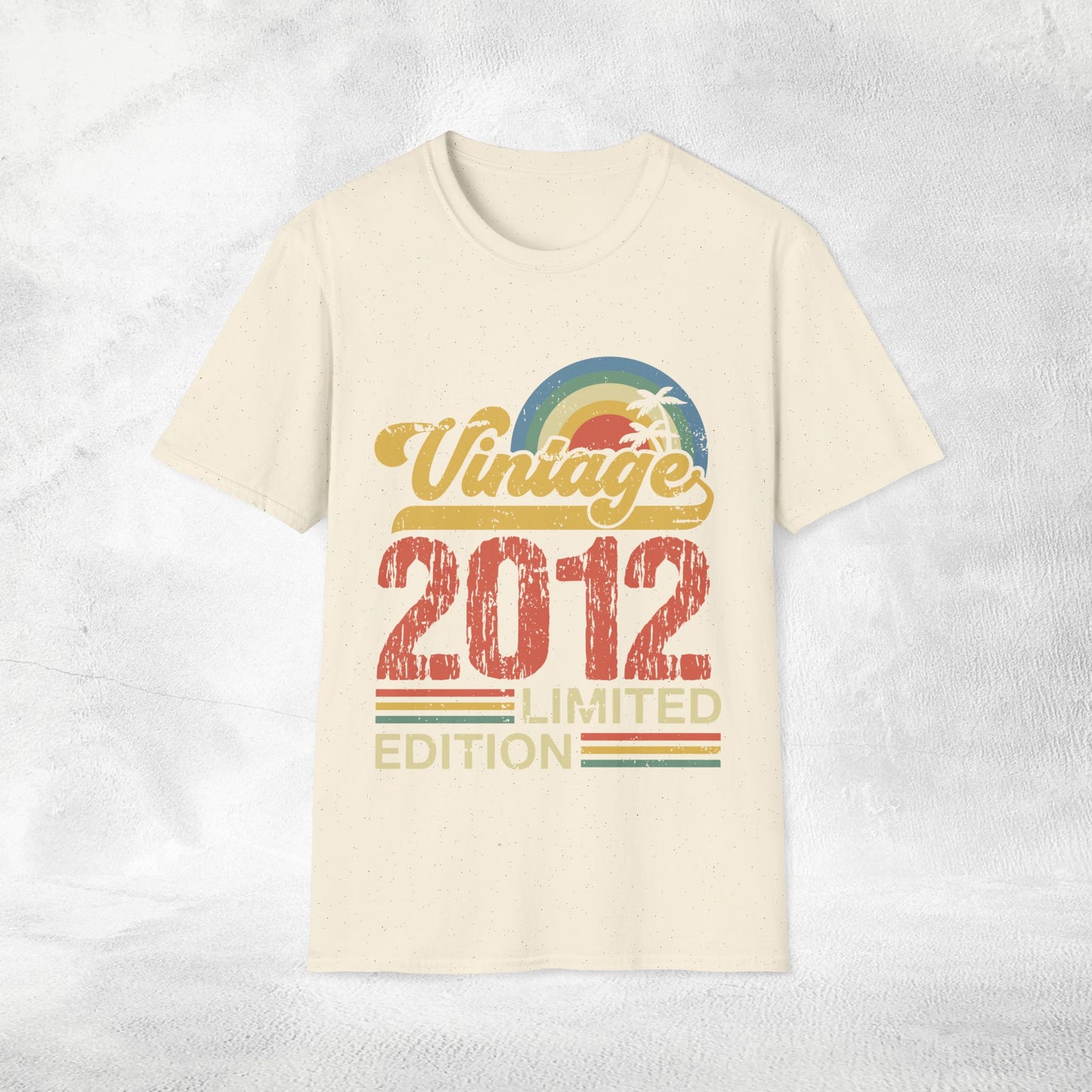 Unisex year of birth shirt 2012