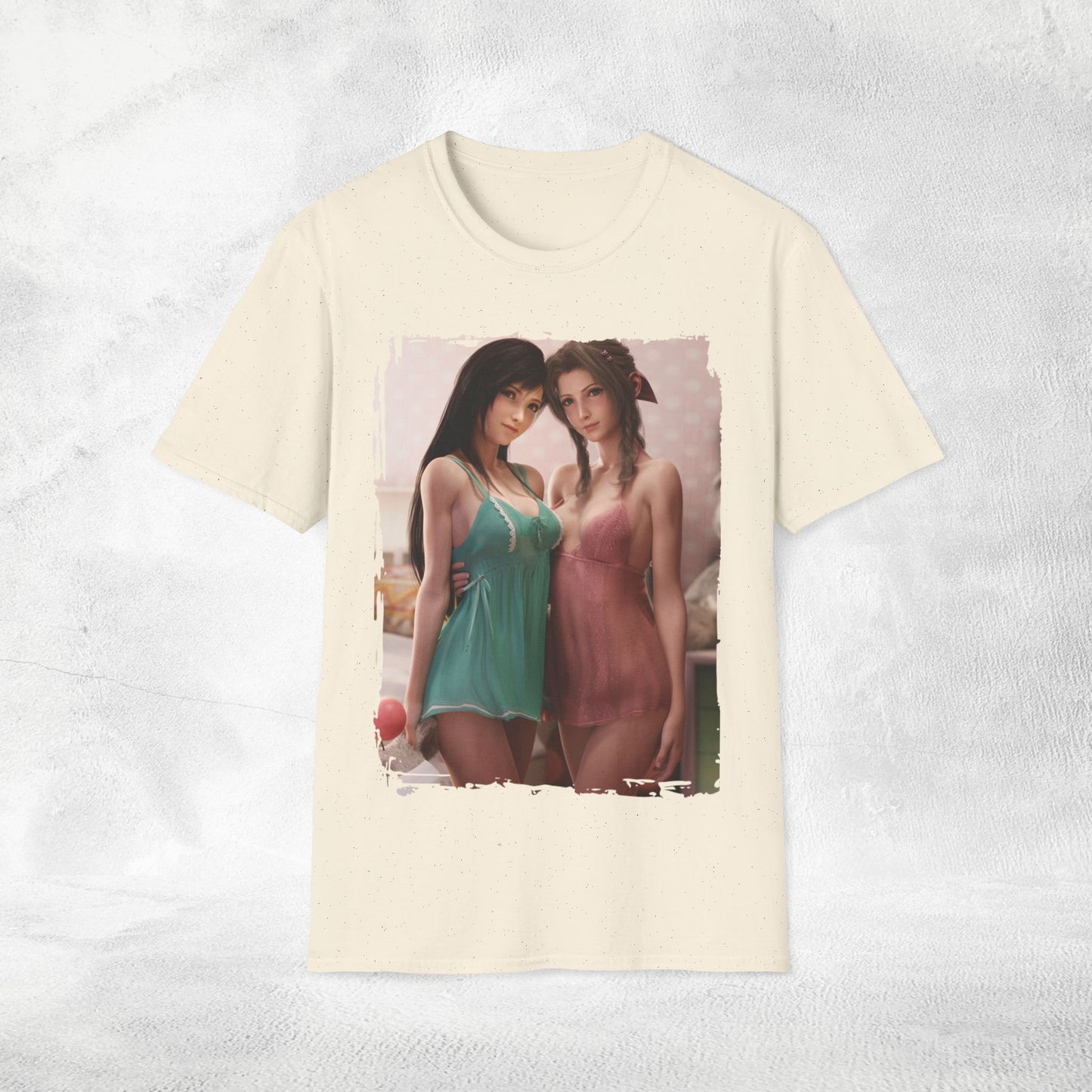 Unisex Gaming shirt Final Fantasy Aerith Gainsborough Tifa Lockhart