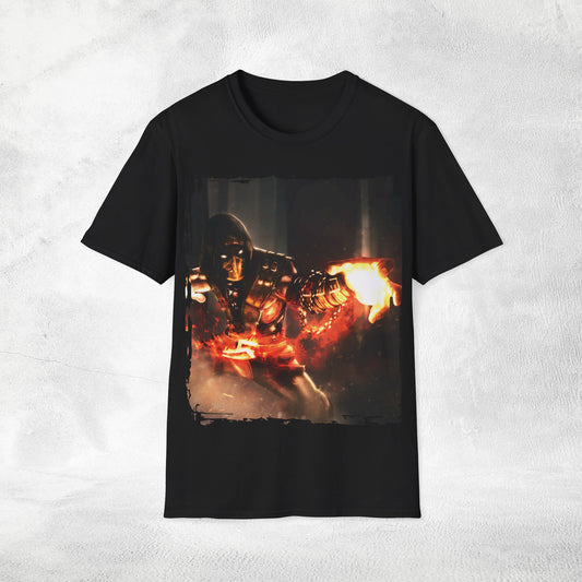 Unisex Gaming shirt Mortal Kombat Scorpion