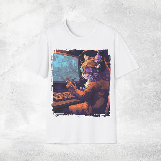 Unisex Gaming shirt Gamer Cat