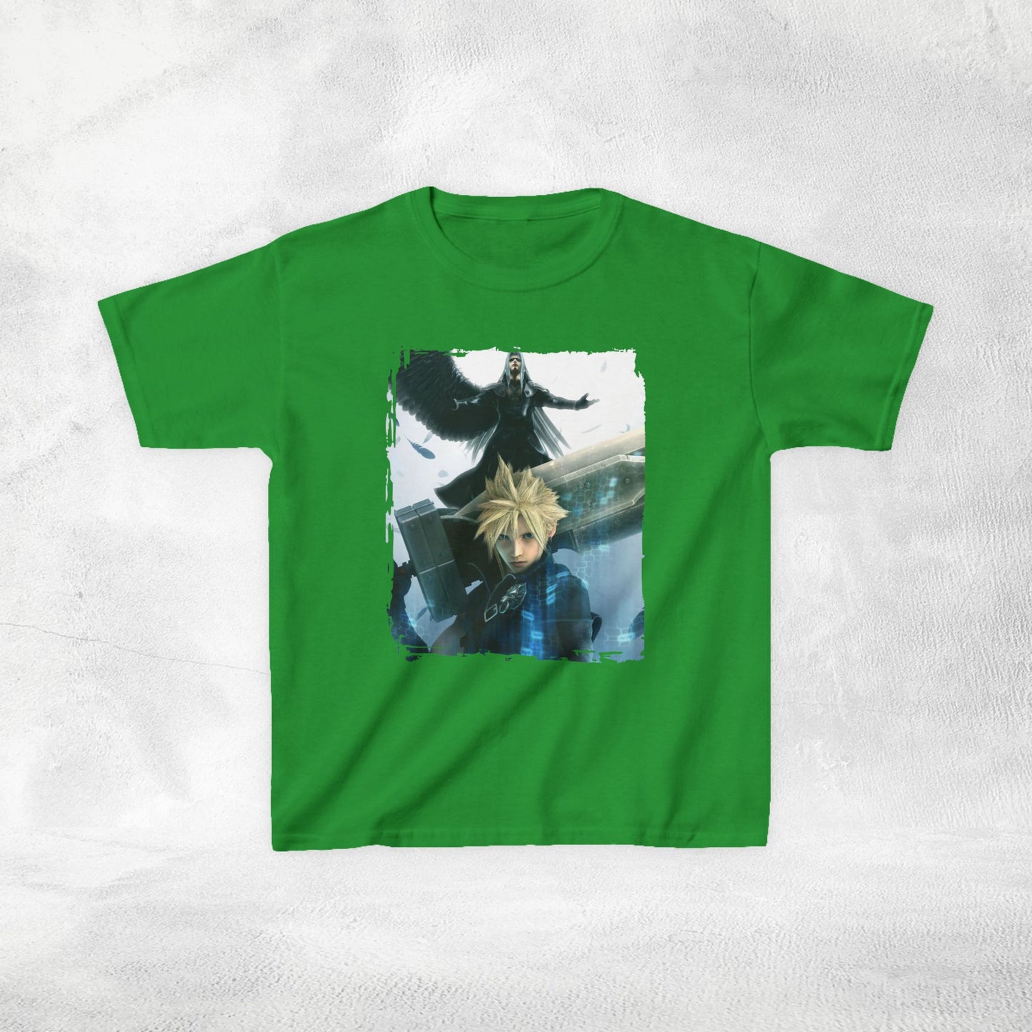 Copy of Kids gaming shirt Final Fantasy Cloud and Sephiroth