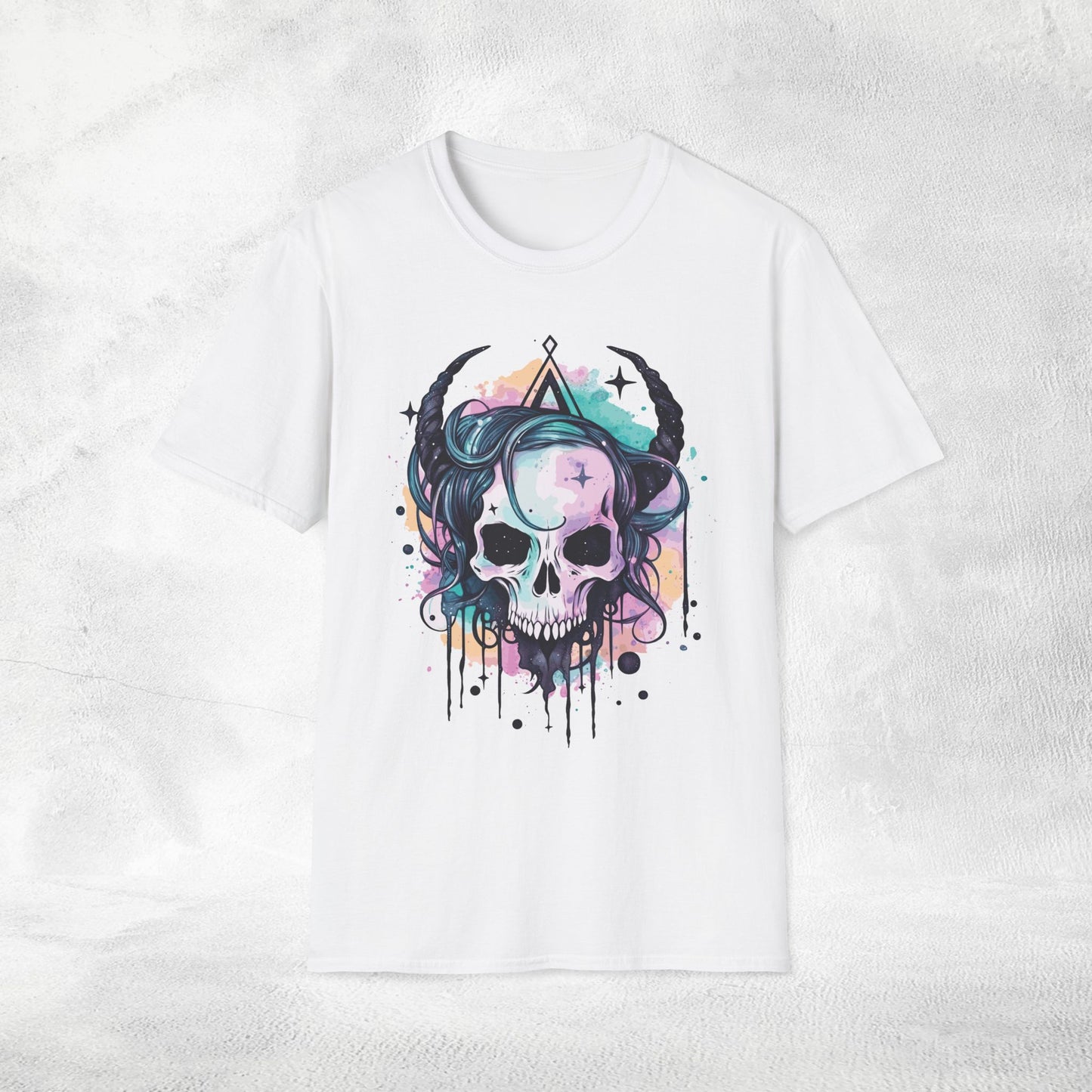 Unisex Gothic Shirt Pastel Skull