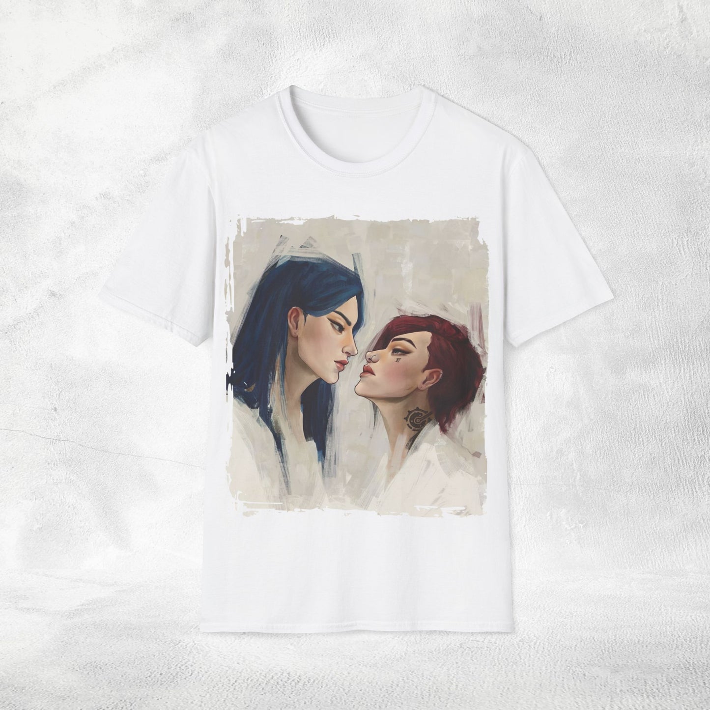 Unisex Gaming shirt Arcane Series LOL Caitlyn and Vi
