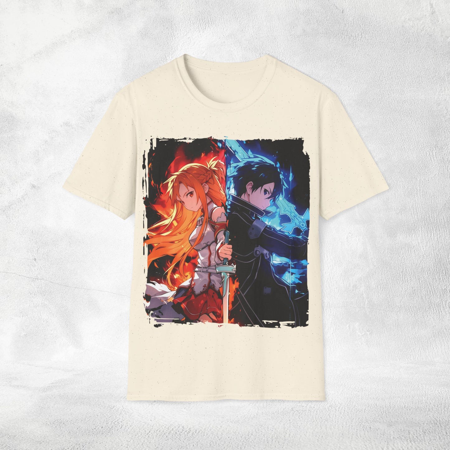 Unisex anime shirt Kazuto Kirigaya / Kirito and Asuna Yuuki